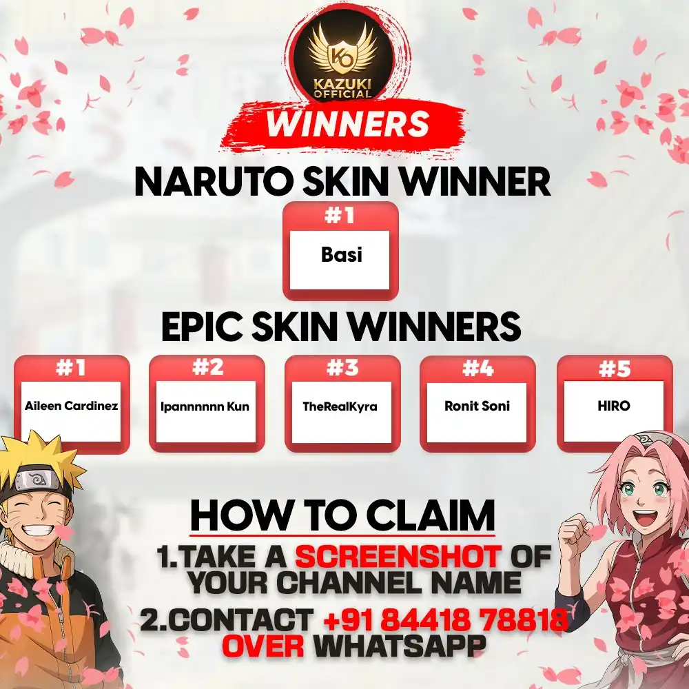 Image from Kazuki Official: 🎉 GIVEAWAY WINNERS ANNOUNCED! 🎉 Congrats to Basi for winning the Nar...
