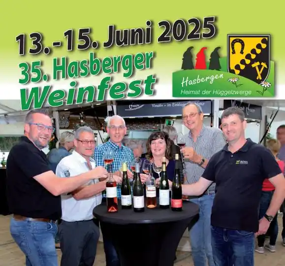 Image from Gemeinde Hasbergen: *📣 Heute in einer Woche geht’s los – das 35. Hasberger Weinfest steh...