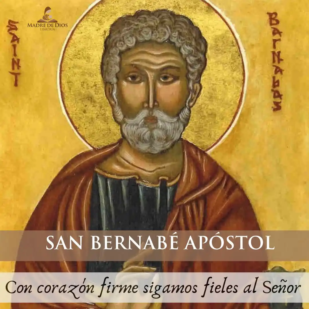 Image from Librería Madre de Dios📚: Hoy la iglesia recuerda a San Bernabé, que significa: hijo de la conso...