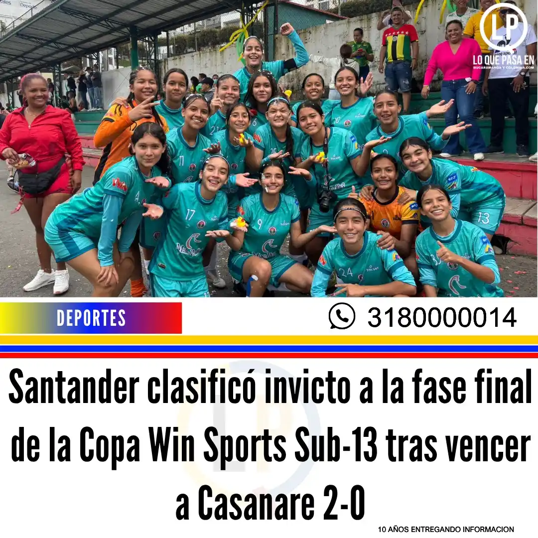 Image from Lo Que Pasa En Colombia: La Selección Santander Mac Pollo se lució en el Zonal Nacional disputa...