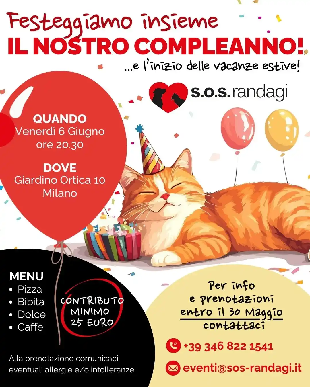 Image from sosrandagiodv: 🚨🚨 MANCA POCO 🚨🚨 Festeggiate con noi il compleanno di S.O.S. Rand...