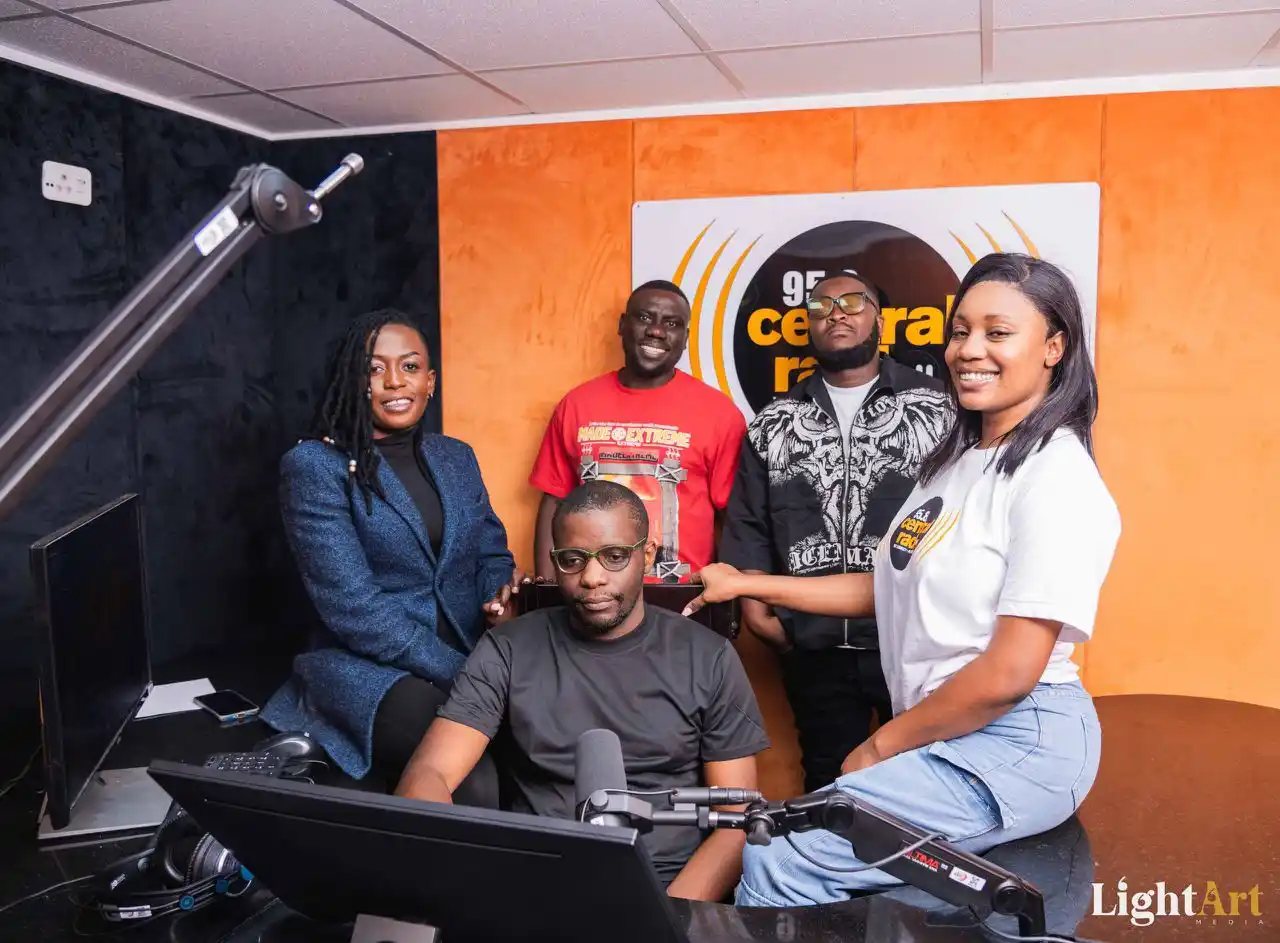 Image from Central Radio 95.8: Meet the team behind Centralradio95.8!!! NesisaJackiey, DJ Ish, Mc Ti...