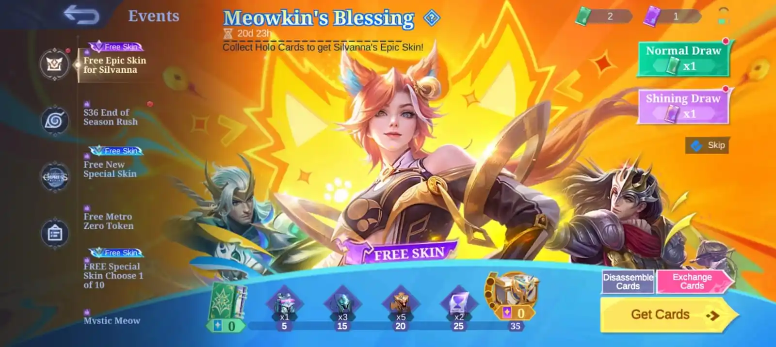 Image from Kazuki Official: 🎉 Mystic Meow Event is NOW LIVE! Collect cards and unlock FREE Silv...