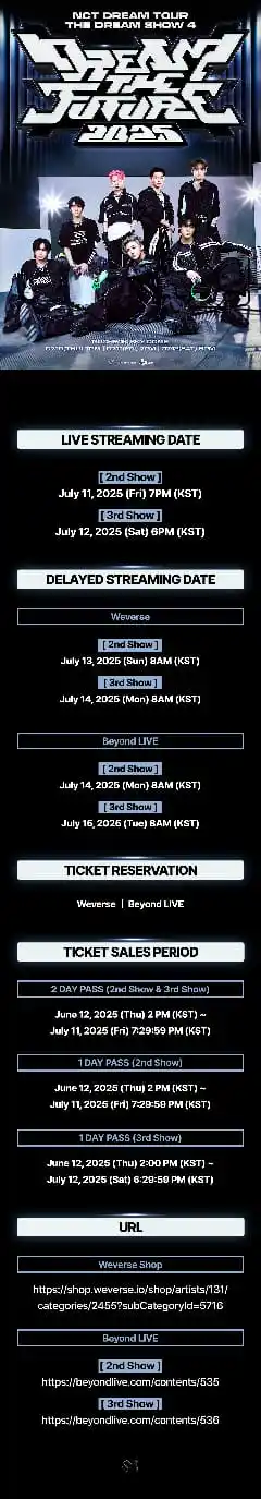 Image from 𝐋𝐄𝐄 𝐇𝐀𝐄𝐂𝐇𝐀𝐍 𝐍𝐂𝐓 𝐀𝐑𝐂𝐇𝐈𝐕𝐄𝐒🐻: [NOTICE] <THE DREAM SHOW 4 : DREAM THE FUTURE> Online Streaming Ticket...