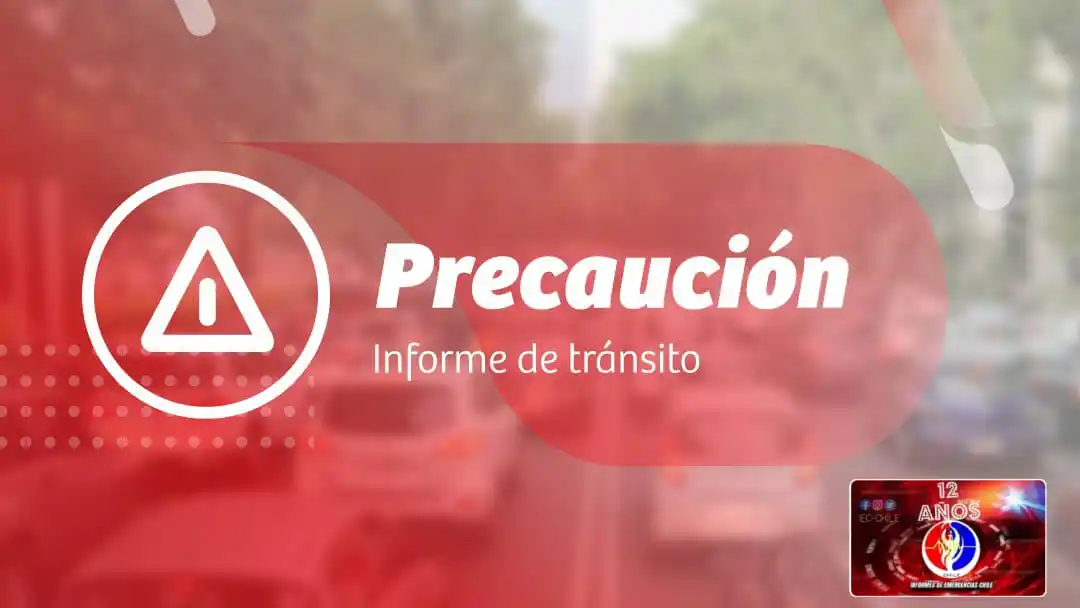 Image from IEC-CHILE: ⚠️PRECAUCIÓN (08:04) *por acumulación de agua en Camino Lonquén entre ...