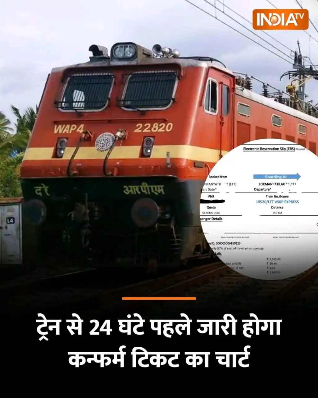 Image from DOWNLOAD PDF NOTES: *रेलवे यात्रियों के लिए खुशखबरी, सफर शुरू होने से 24 घंटे पहले मिलेगा ...