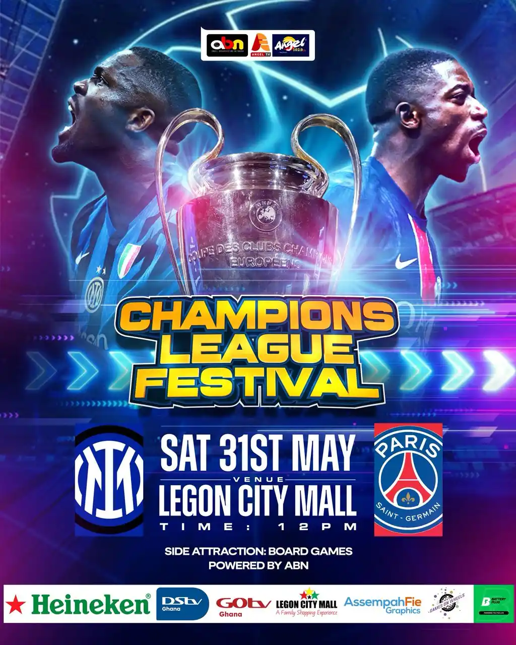 Image from ANGEL 102.9 FM: Tomorrow is the day! ⚽🎉 The entire Angel 102.9FM squad is pulling up ...
