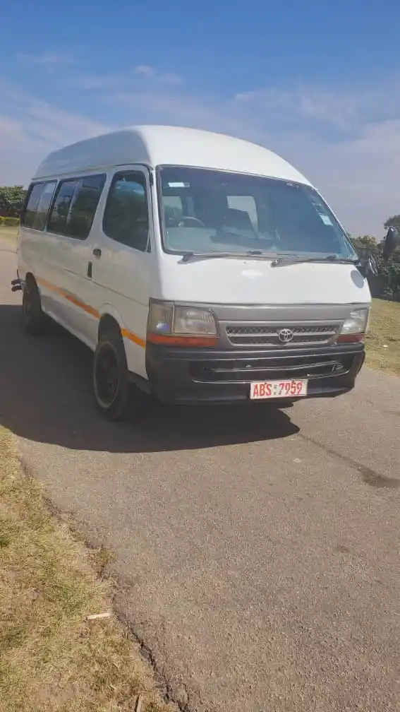Image from ZIM SITUATION CHANNEL: Toyota Hiace High Roof 3L DIESEL ENGINE MANUAL TRANSMISSION ZINARA UPT...