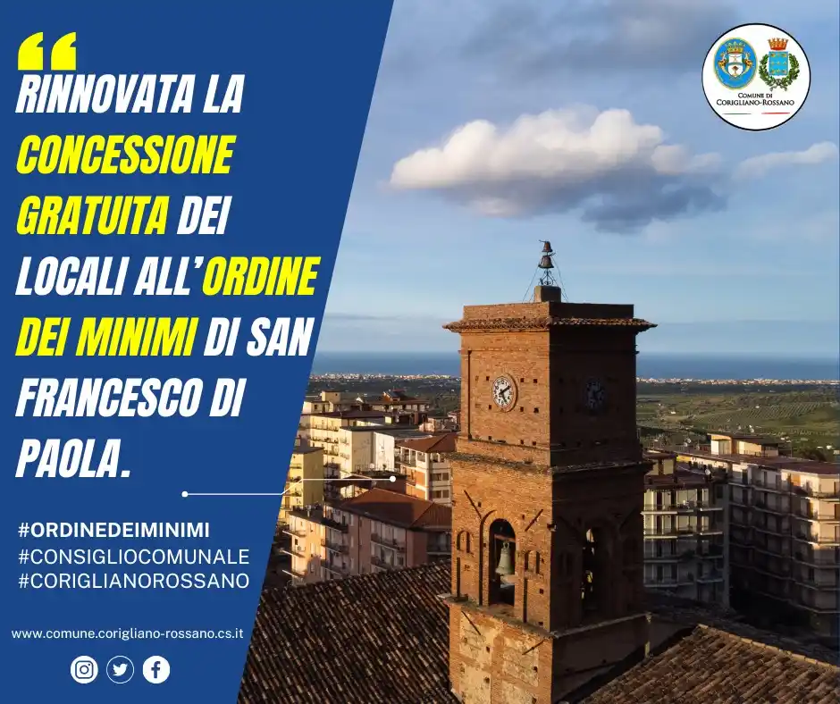 Image from Comune di Corigliano-Rossano : 🤝 *Una bella notizia per la nostra comunità!* Il Comune di Coriglian...