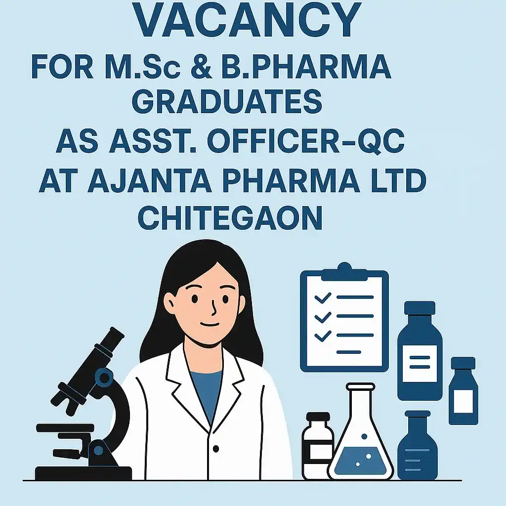 Image from GPATINDIA.COM: *Vacancy for M.Sc & B.Pharma Graduates as Asst. Officer-QC at Ajanta P...