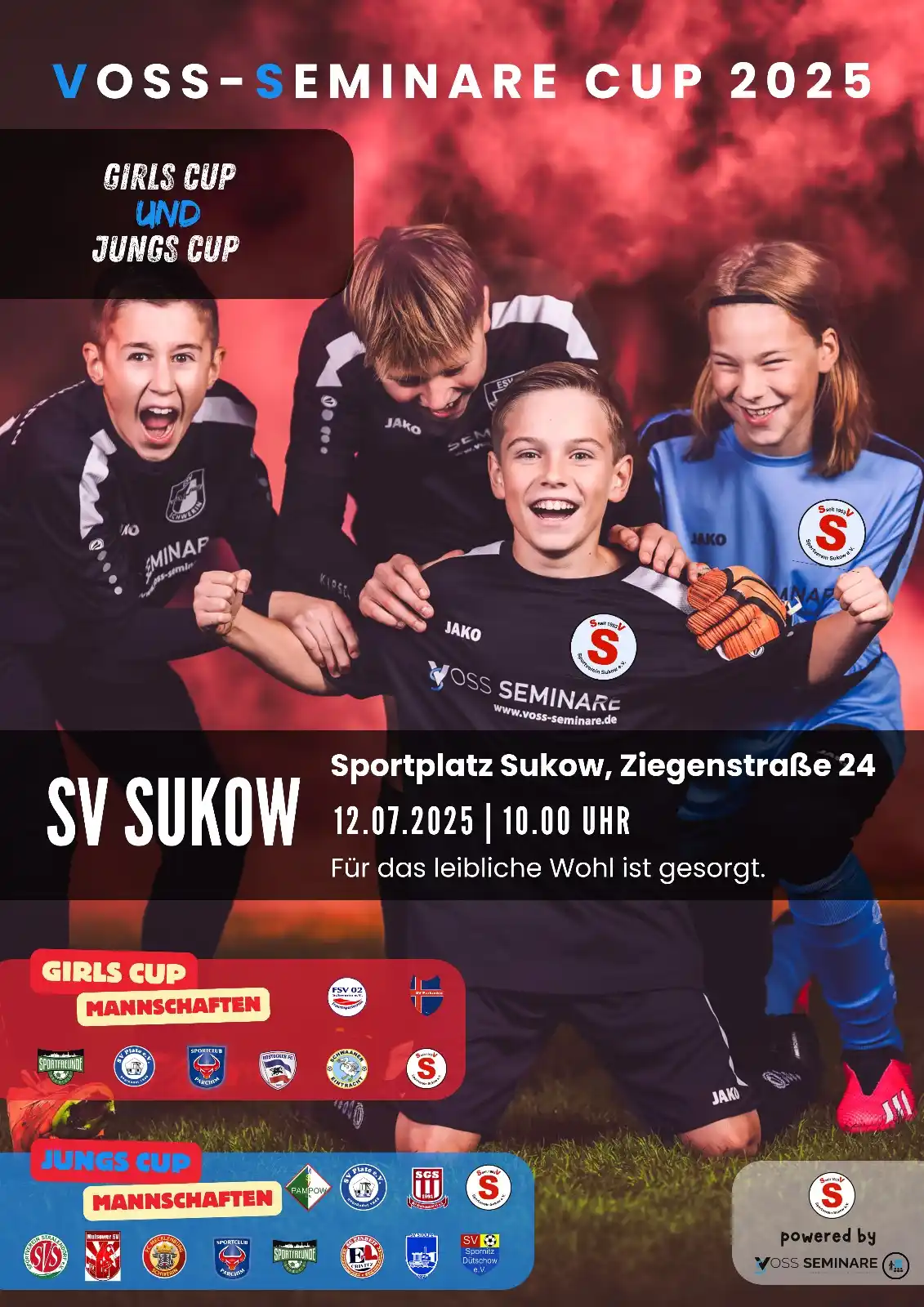 Image from Annas LADEN Schaukasten Crivitz & Umgebung: VOSS-SEMINARE CUP 2025 beim SV Sukow! Am 12. Juli 2025 ab 10:00 Uhr f...