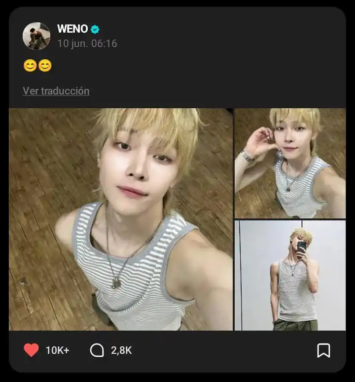 Image from TAKI TAKI RUMBA | 𐙚 &TEAM INFO: 🌟 *🍓* | *WEVERSE* `# NICHOLAS` [25/06/10]  🍓: 😊😊  * https://wever...