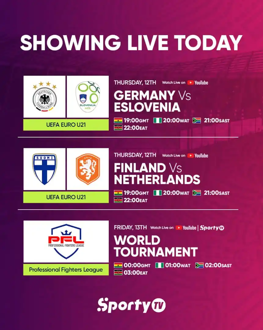 Image from SportyTV: What's LIVE on SportyTV today? 📺🔥 ⚽ Baller League UK⏳ 🏆 UEFA U-21 ...