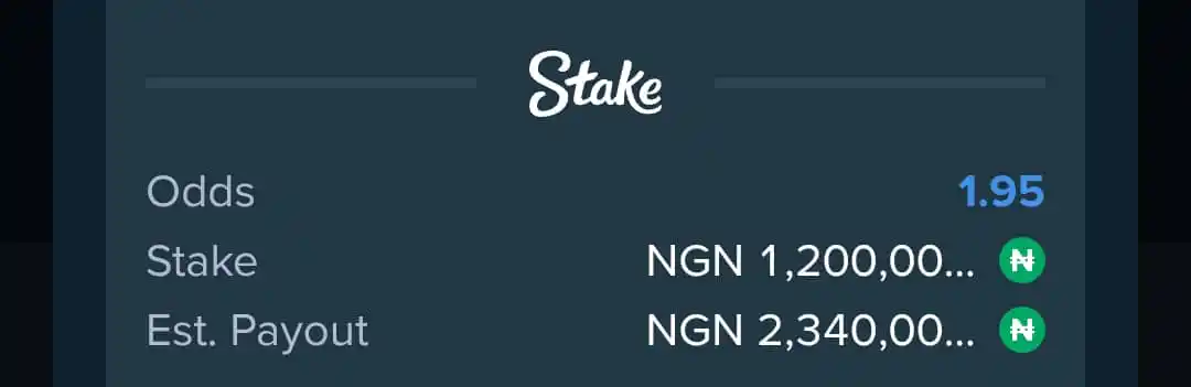 Image from FUSE: 2.0 ODDS BANKER🩷 Booking code link👉https://stake.com/sports/home?bet...