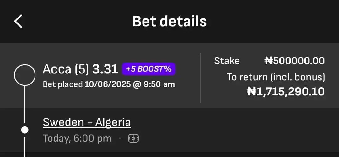 Image from HOMEOFLAFTA : 3.31 ODDS ACCUMULATOR EDIT ₦500,000 to win ₦1.7 MILLION+ Booking Co...