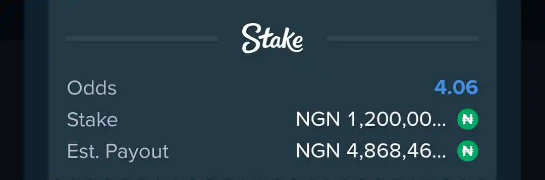 Image from FUSE: 4 ODDS BANKER🩷 Booking code link👉https://stake.com/sports/home?type=...