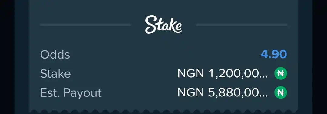 Image from FUSE: 4.90 ODDS BANKER🩷 Booking code link👉https://stake.com/sports/home?be...