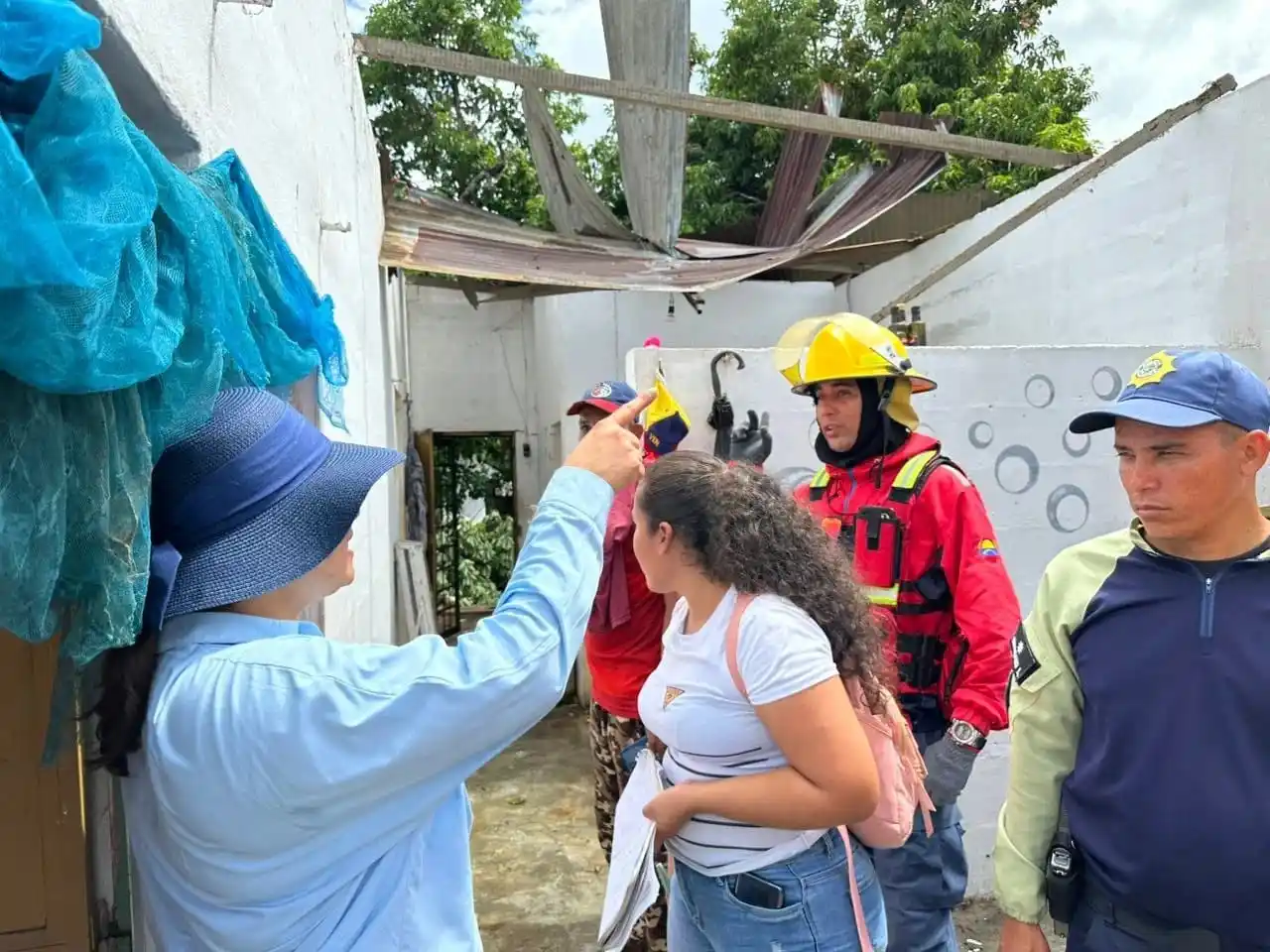 Image from Canal Patria Digital: *51 viviendas afectadas por fuertes vientos en Monagas* Alcaldesa Mar...