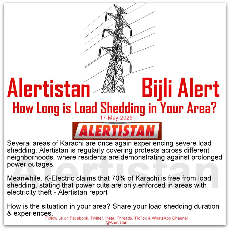 Image from Alertistan: *Alertistan Bijli Alert | Karachi* _Join the conversation on our soci...