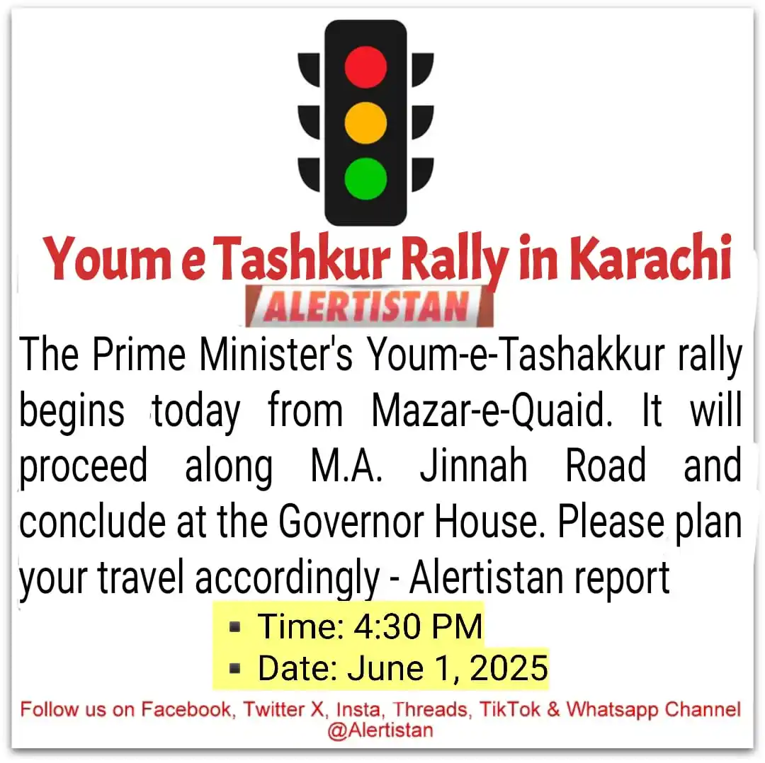 Image from Alertistan: *Alertistan Rally Alert | Karachi* <a class="text-blue-500 hover:unde...