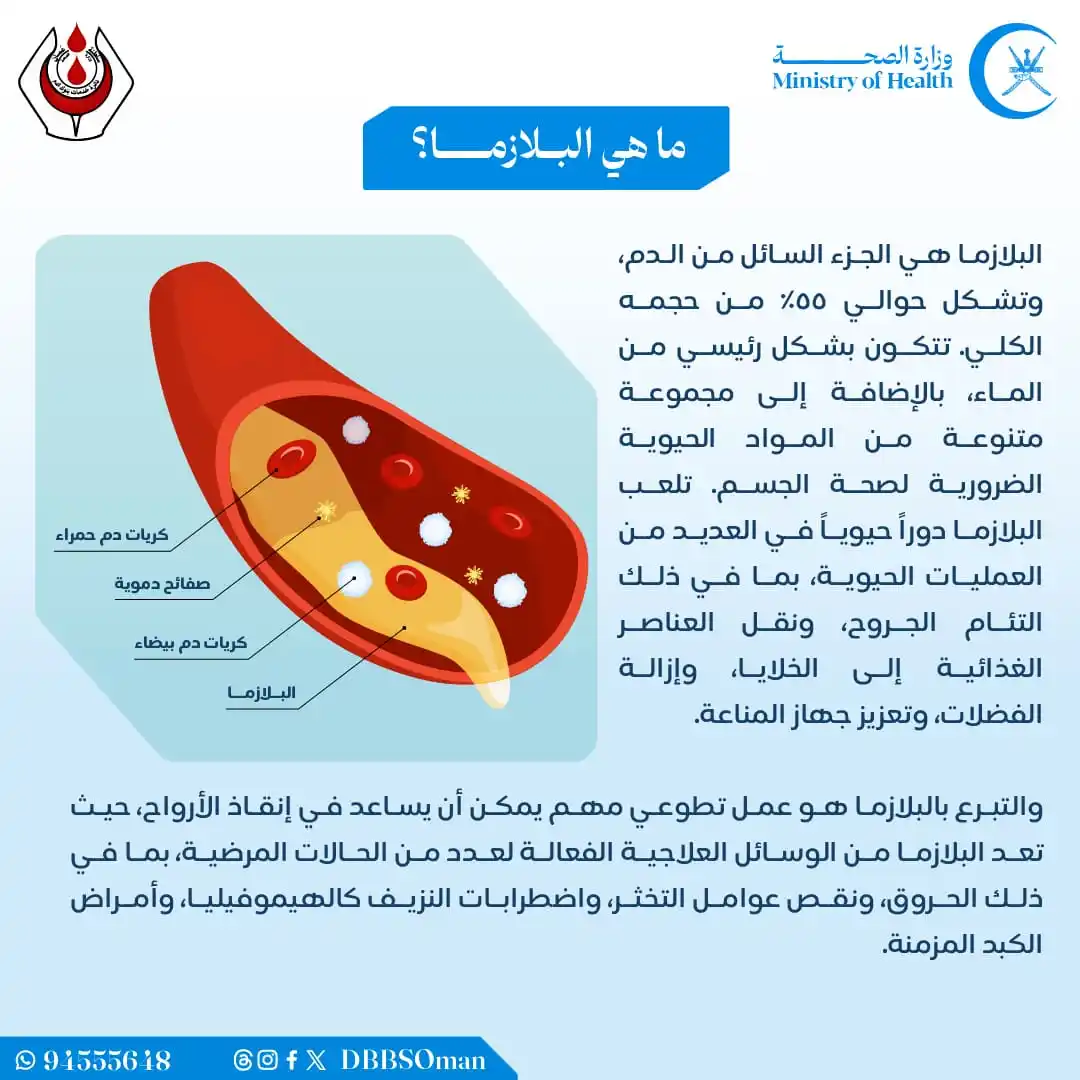 Image from دائرة خدمات بنوك الدم: ‏🟡‎<a class="text-blue-500 hover:underline cursor-pointer" href="/has...