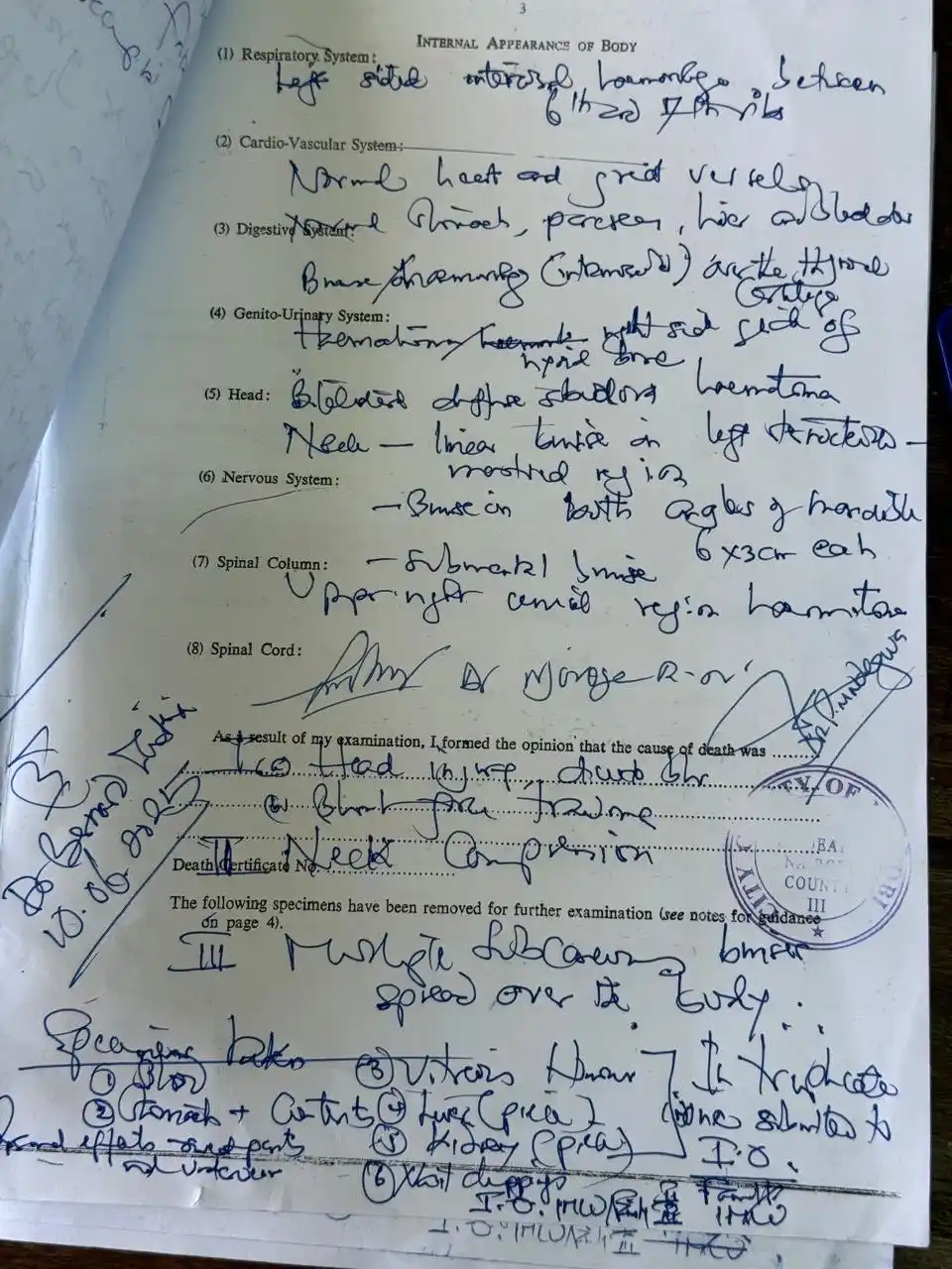 Image from Kenya Ni home {X news}: Autopsy report confirms that Albert was brutalized before he was kille...