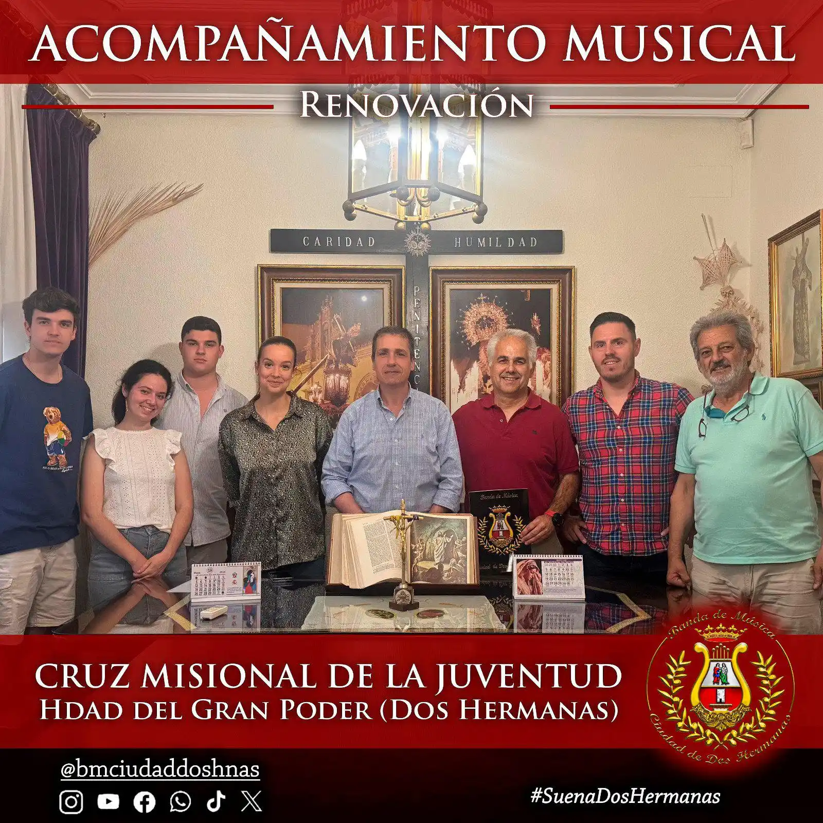 Image from HERMANDAD GRAN PODER DOS HERMANAS: CRUZ MISIONAL DE LA JUVENTUD | En la tarde de ayer se procedió a la re...
