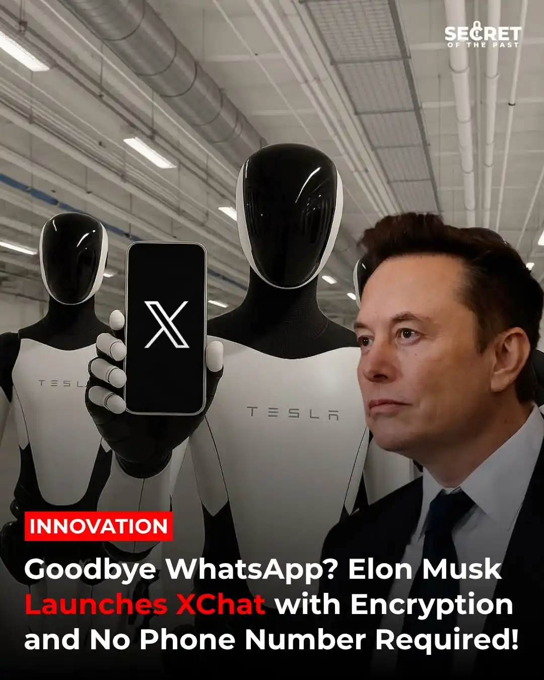 Image from Africa Click: Elon Musk vient de dévoiler XChat, une nouvelle plateforme révolutionn...