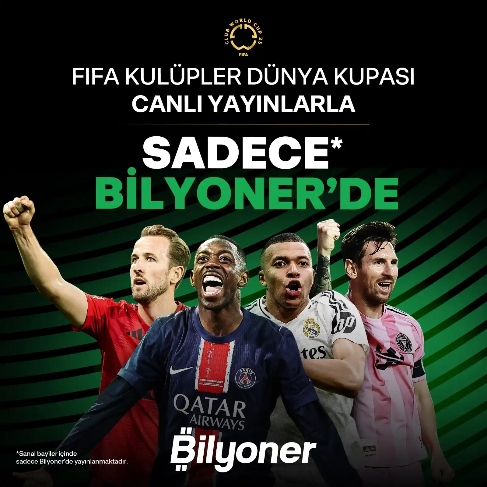Image from Bilyoner: FIFA Kulüpler Dünya Kupası (FIFA CWC) başlıyor! 🔥 Sanal bayiiler içi...
