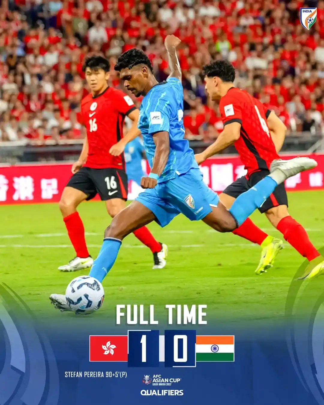 Image from Football Live Updates [ B4X SPORTS ]: Full-time! A tough one to take for the BlueTigers...