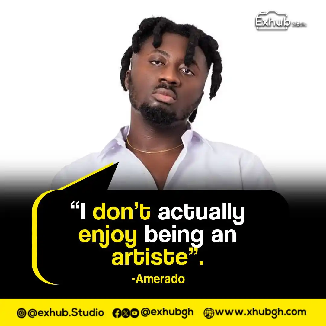 Image from Exhub.Studio: Ghanaian rapper Amerado has candidly revealed that his journey into mu...