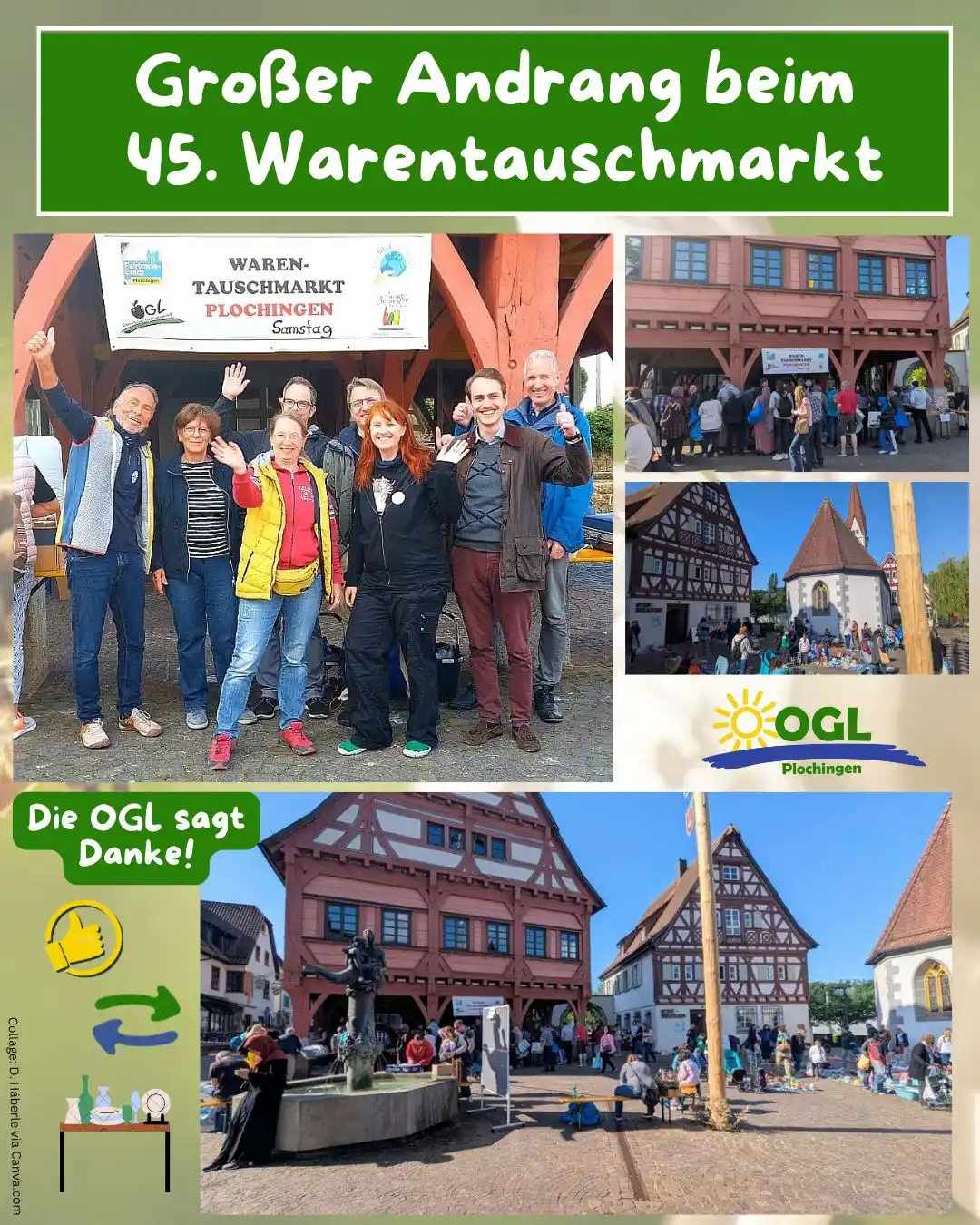 Image from Offene Grüne Liste Plochingen e.V.: *Großer Andrang beim 45. Warentauschmarkt* Am Samstag, den 17. Mai, fa...