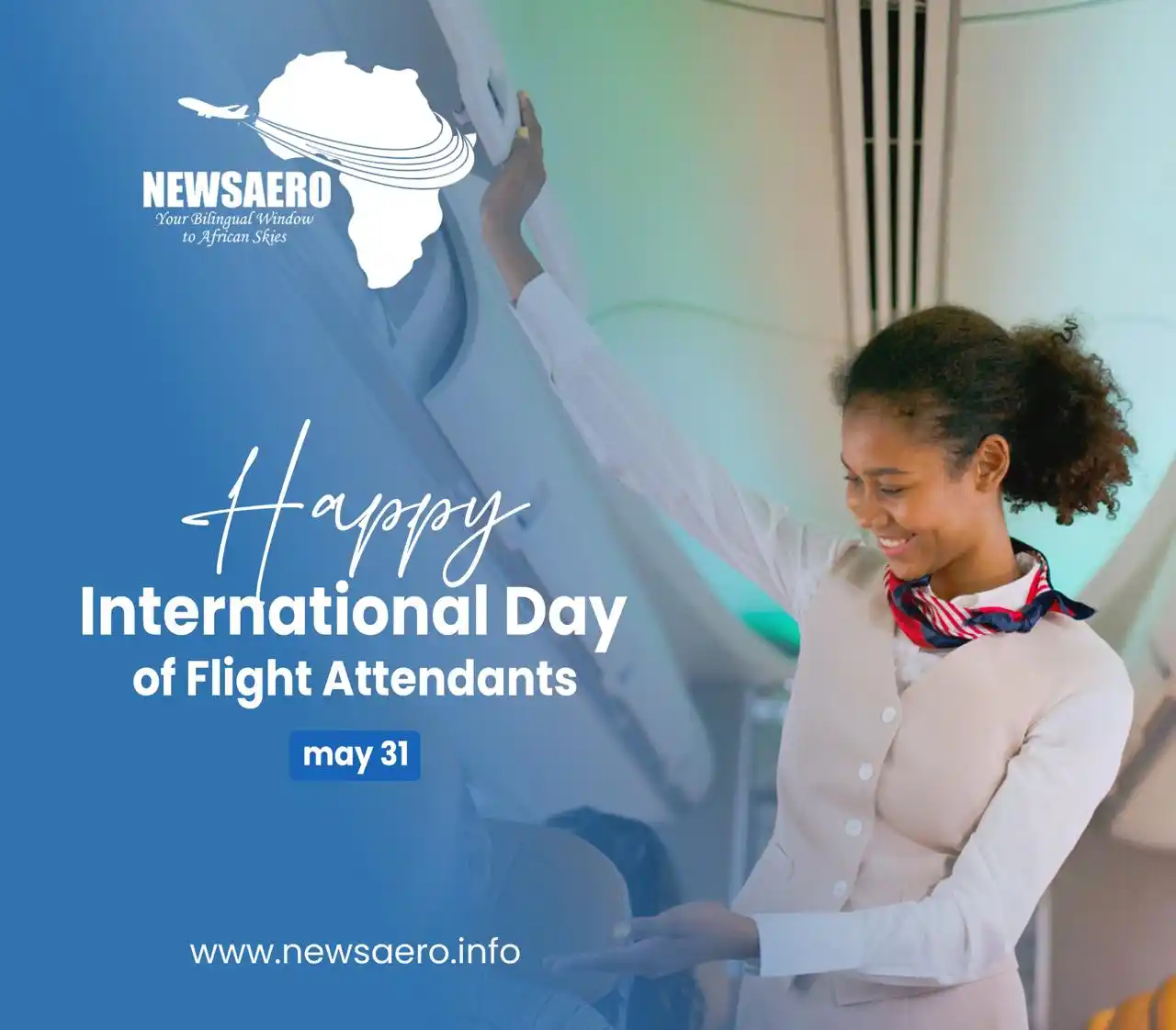 Image from NewsAero (Africa): ✈️🌟 Happy International Day of Flight Attendants! 🌟✈️ Today, we hon...