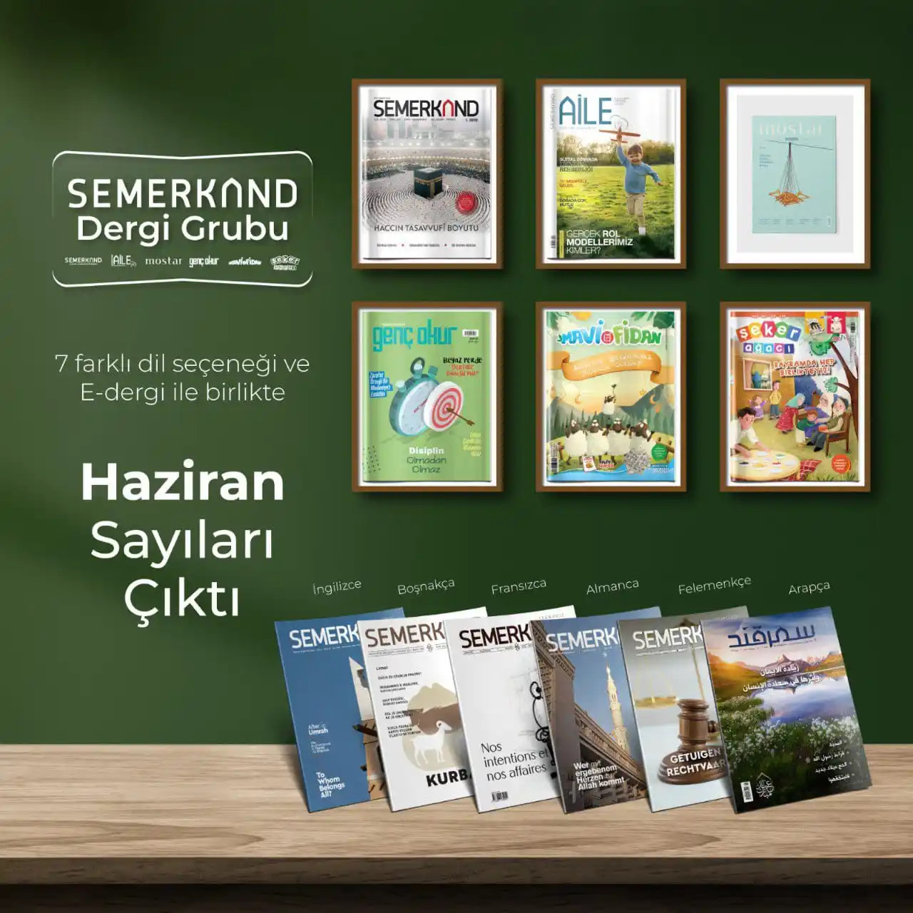 Image from Semerkand Kitap: 📢 Haziran Ayına Ait Dergilerimiz Çıktı! 7 farklı dil seçeneği ve E-d...