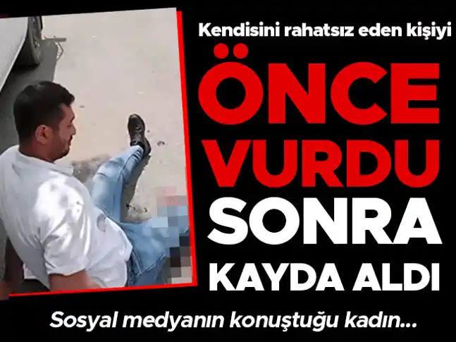 Image from Hürriyet: Malatya'da kendisini rahatsız eden adamı ayağından vurdu! O anları kay...