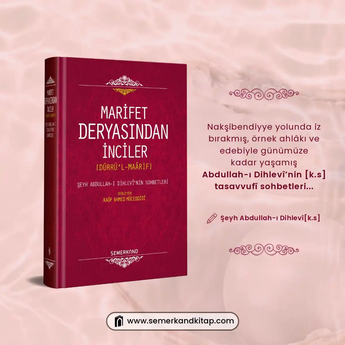 Image from Semerkand Kitap: MARİFET DERYASINDAN İNCİLER DÜRRÜ'L MAÂRİF İnsanın kendini keşfetmesi...