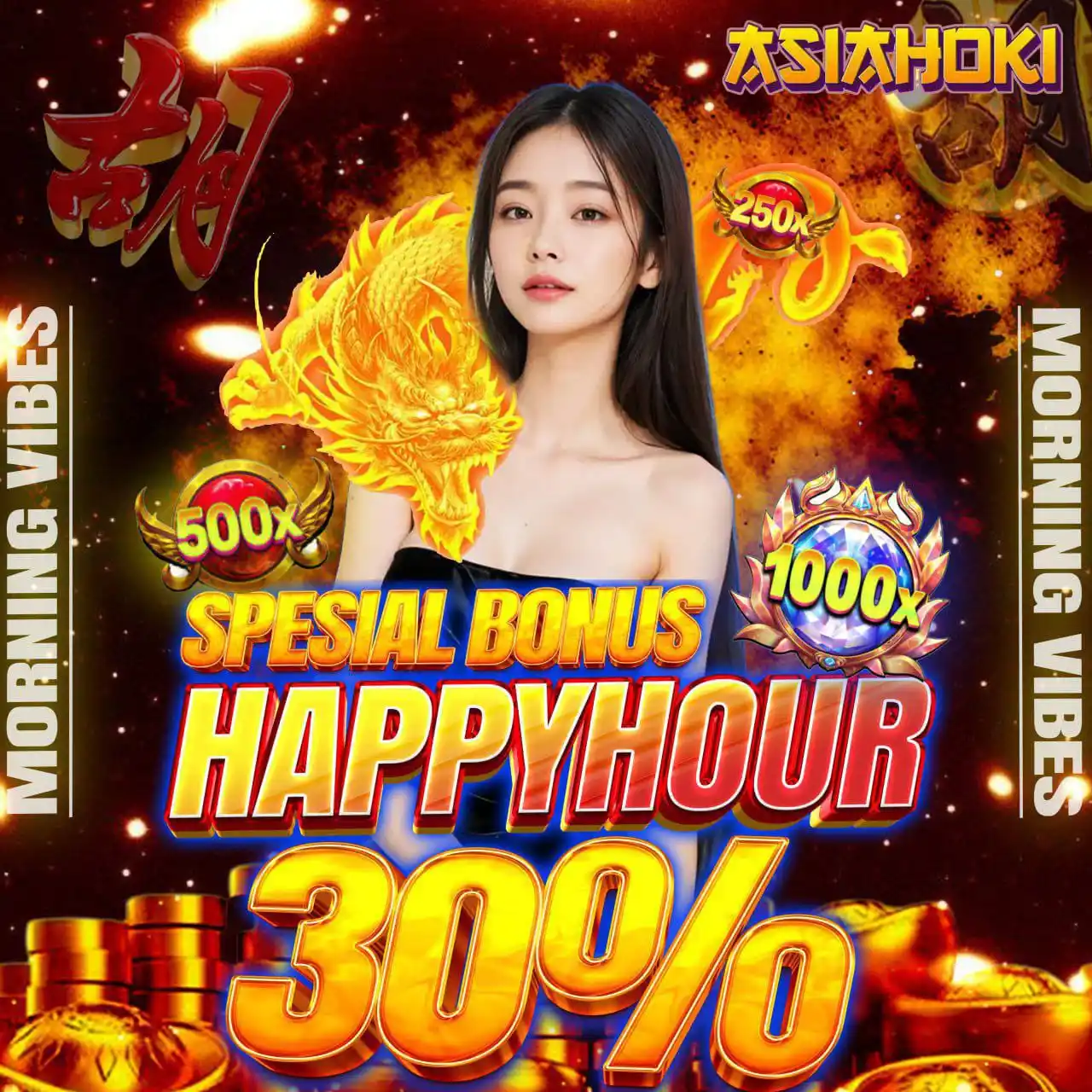 Image from ASIAHOKI OFFICIALS: MORNINGVIBES HAPPY HOUR WITH ASIAHOKI ( 04.00- 09.00 ) Syarat & Keten...