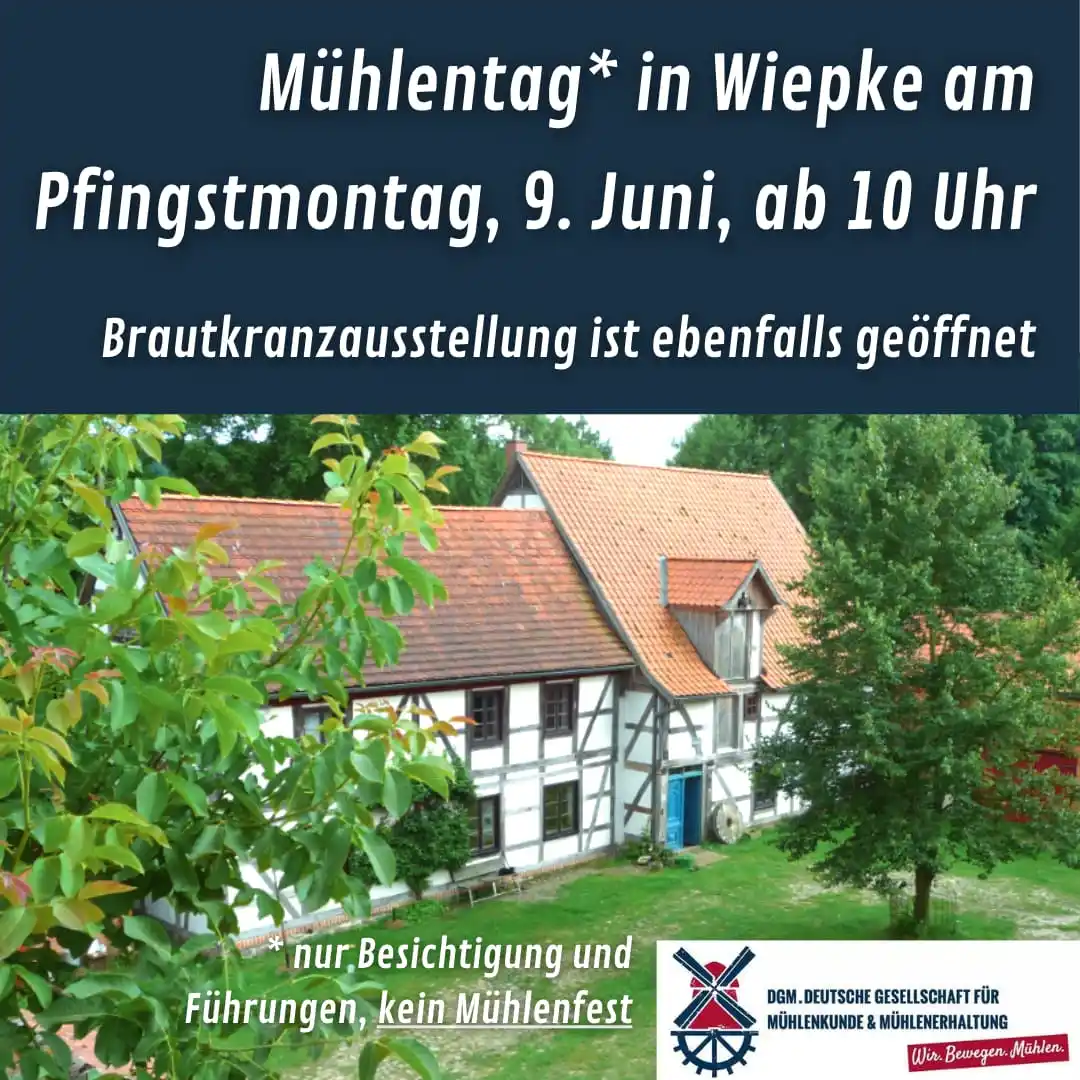 Image from Hansestadt Gardelegen: Mühlentag in Wiepke! Die Reichwaldsche Wassermühle in Wiepke steht am ...