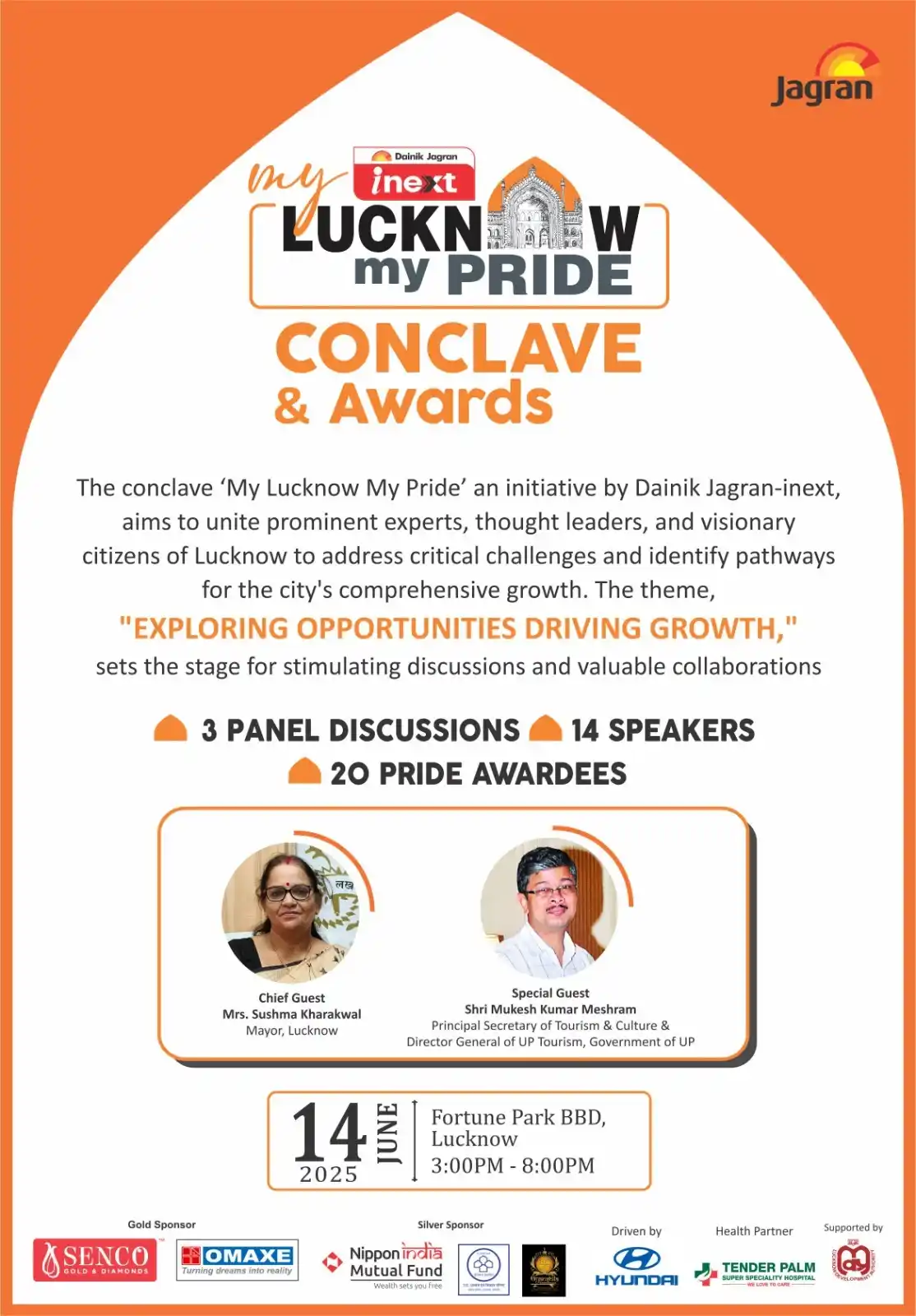 Image from Inext Lucknow Breaking News: "My Lucknow My Pride" Conclave & Awards 14 जून, Fortune Park BBD, लखन...