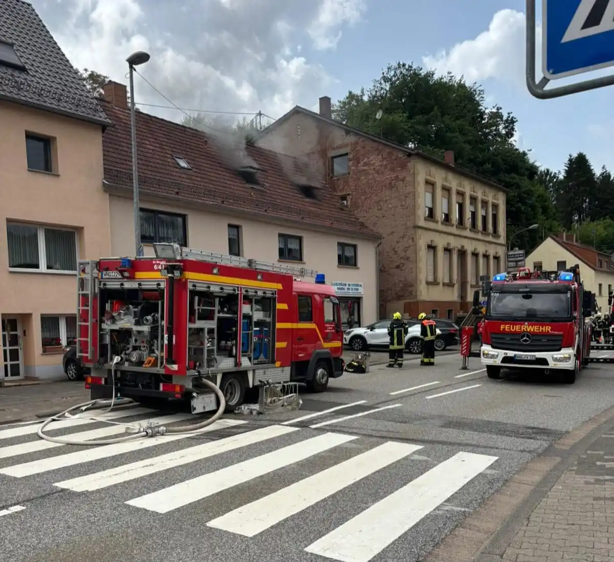 Image from Feuerwehr Kreisstadt St. Wendel: Niederkirchen. Gegen 11 Uhr wurde die Feuerwehr St. Wendel nach Nieder...