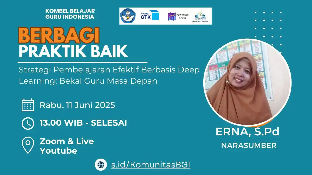 Image from Webinar Belajar Guru Indonesia: RESMI DI RUANG GTK KEMENDIKDASMEN *BERBAGI PRAKTIK BAIK* {BELAJAR GUR...