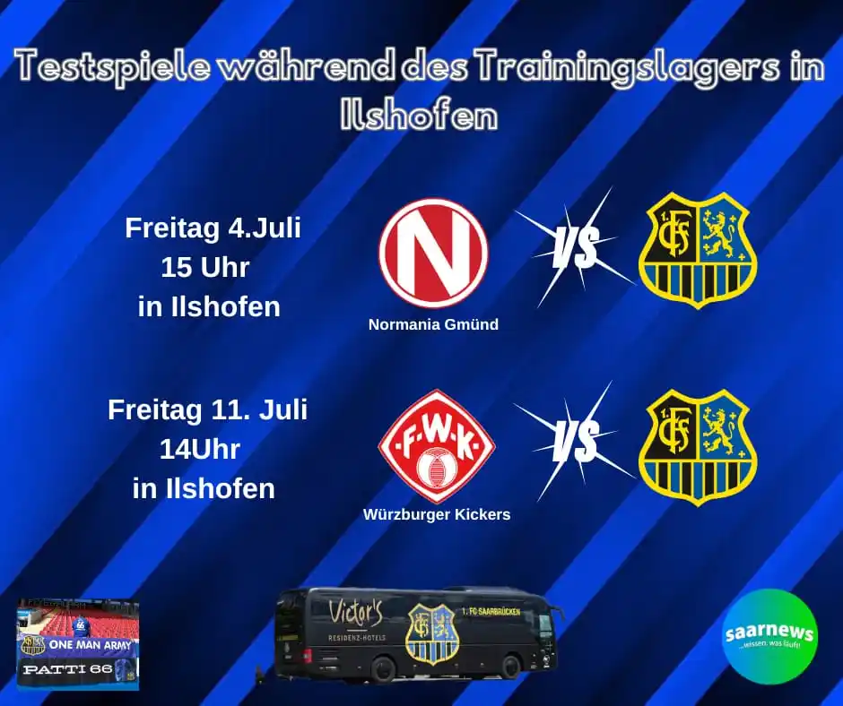 1.FC Saarbrücken Sommer-Trainingslager  4.-11.Juli 2025 in Ilshofen post