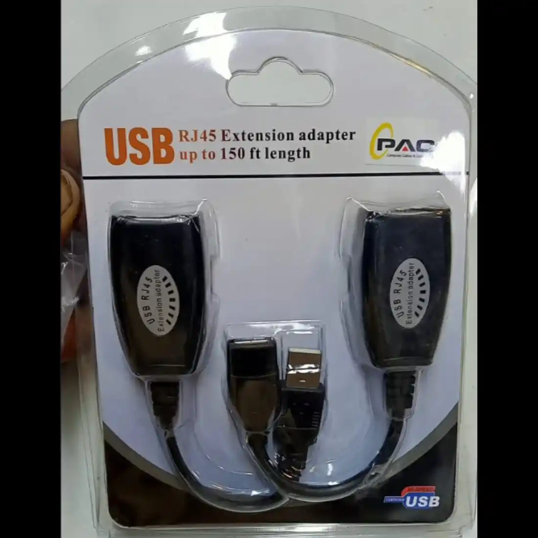 Image from Computer Laptop Accessories: USB RJ45 Extender Over Cat5 Cat5e Cat6 Network Cable Extension Cable C...