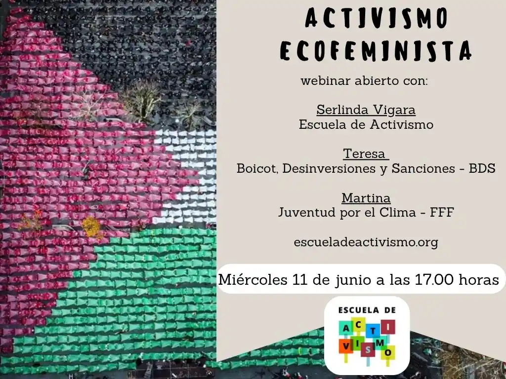 Image from Actúa con Greenpeace 🌈☮️: > *Webinar abierto* Mañana (17:00) *primera charla del curso 'Activis...