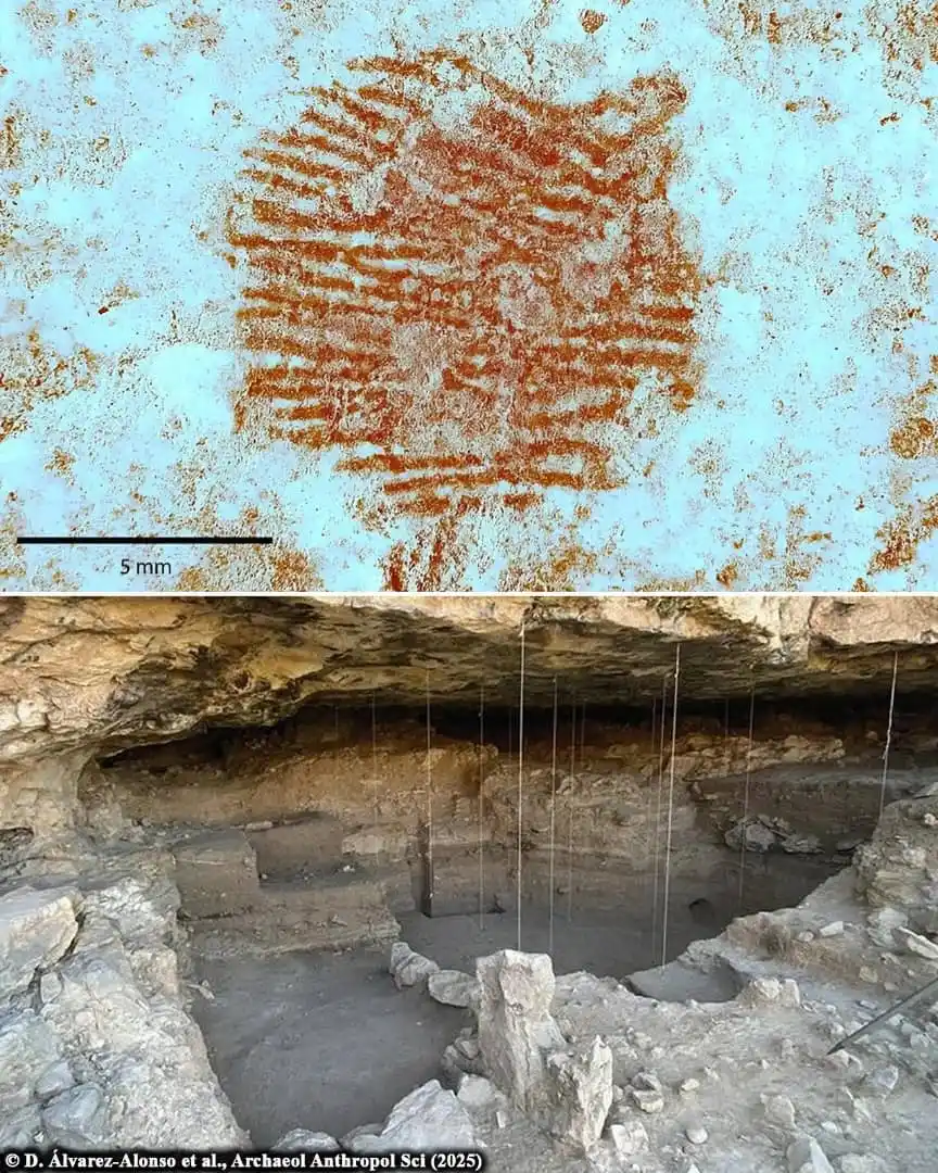 Image from Archaeology News Online Magazine: 43,000-year-old Neanderthal fingerprint discovered on stone is the wor...