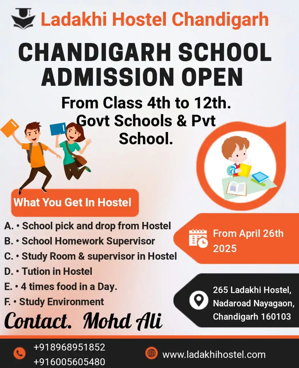Image from North India Times: 🎓 Admissions Open – Ladakhi Hostel, Chandigarh 🏫 Looking for a safe...