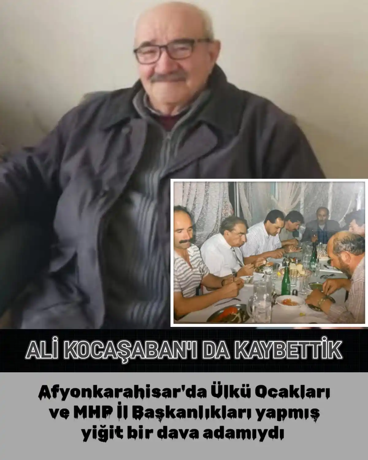 Image from ÜLKÜ PINARI: ALİ KOCAŞABAN'I DA KAYBETTİK Türk milliyetçiliği davasının kadim yol...
