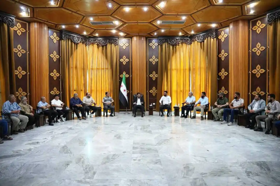 Image from محافظة اللاذقية: استقبل محافظ اللاذقية السيد محمد عثمان وفدًا من أبناء منطقة الحفة وجبل...