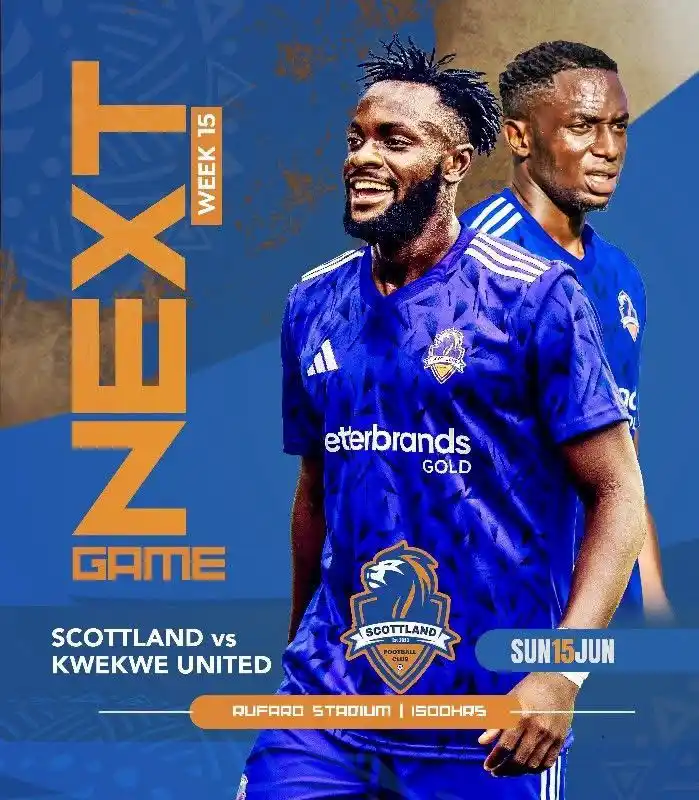 Image from Scottland Official CHANNEL: Back in Action 📌 We host Kwekwe United on Matchday 15 at Rufaro Stad...