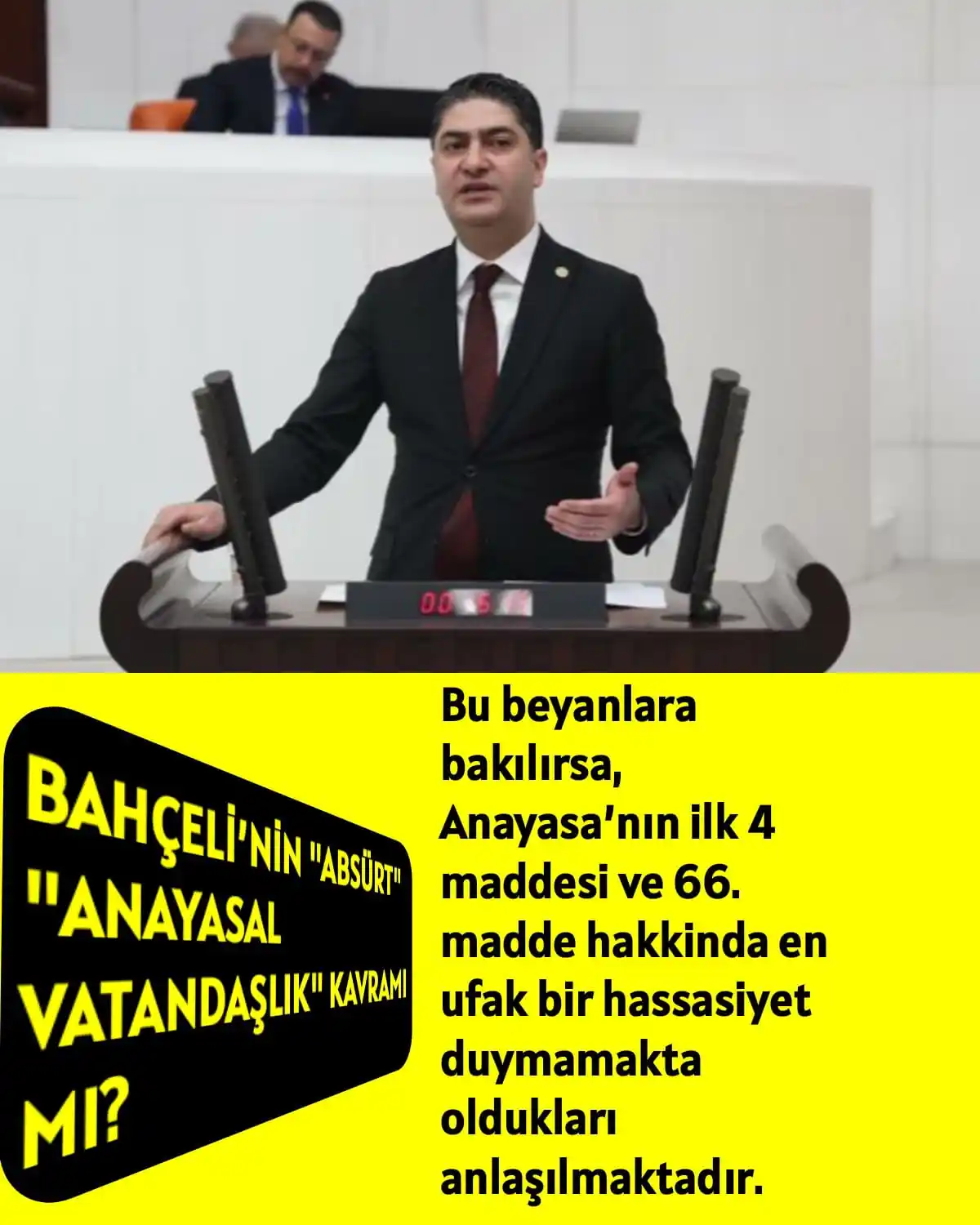Image from ÜLKÜ PINARI: BAHÇELİ’NİN "ABSÜRT" "ANAYASAL VATANDAŞLIK" KAVRAMI MI?   MHP Genel Ba...